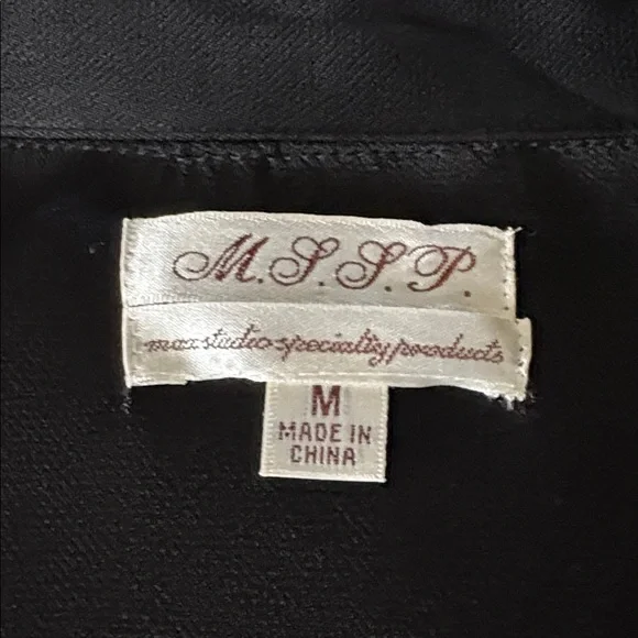 Vintage Women's Black Satin-Trim Blazer Jacket - Picture 2 of 11